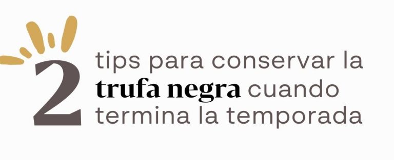Recetas de despedida de temporada con trufa negra